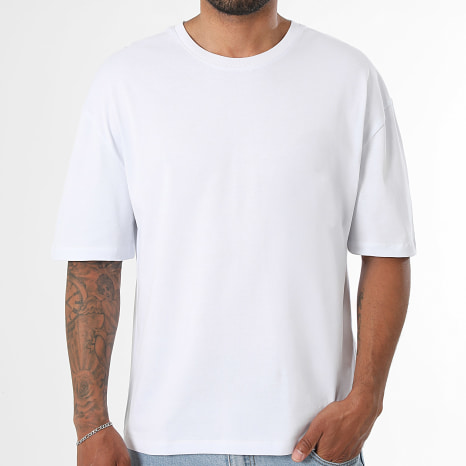 LBO - Lot de 2 Tee Shirts Epais 4181 Blanc et 4234 Noir
